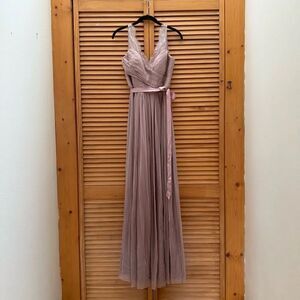 Hitherto Blush pink Bridesmaids maxi dress size 4